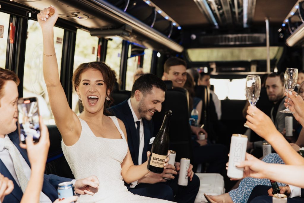 wedding party bus transportation