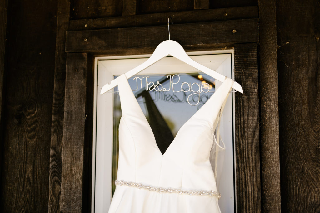 bride wedding dress custom hanger