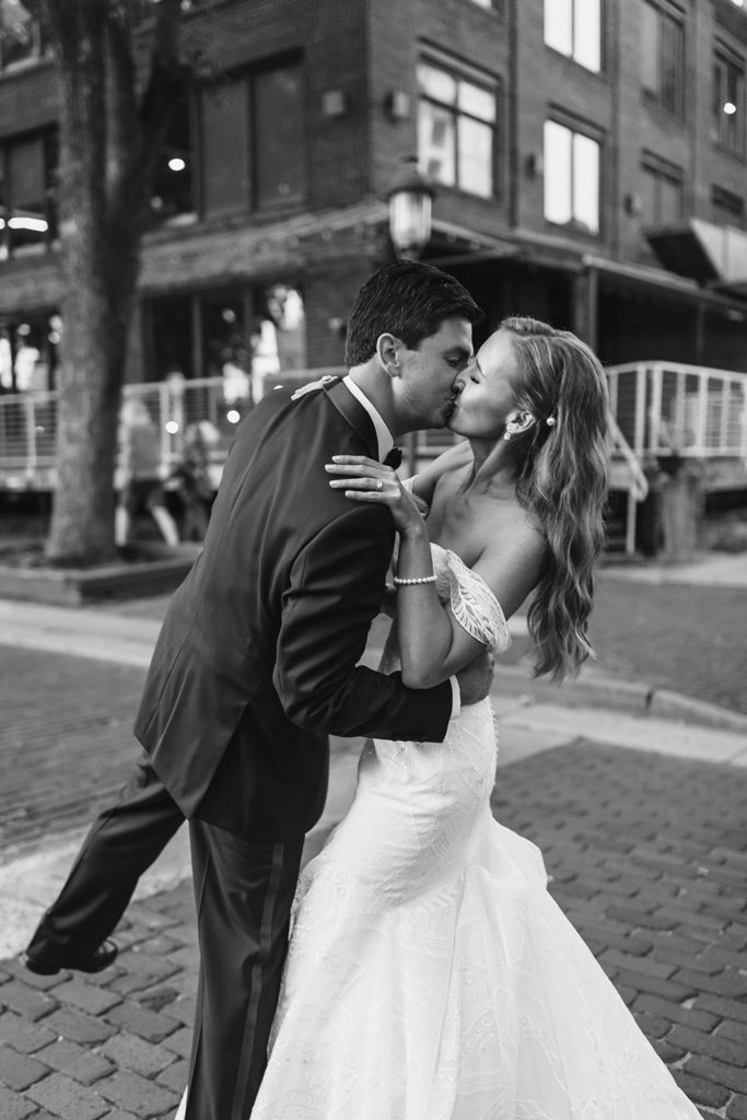 bride and groom fun Pinterest worthy kissing photo