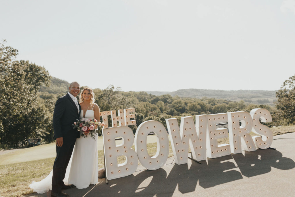 Marquee letters specialty vendor for wedding