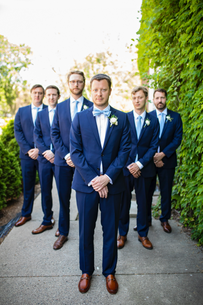 groomsmen dark blue suits 