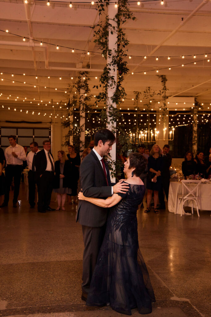 mother-groom-first-dance-whimsical-wedding-venue