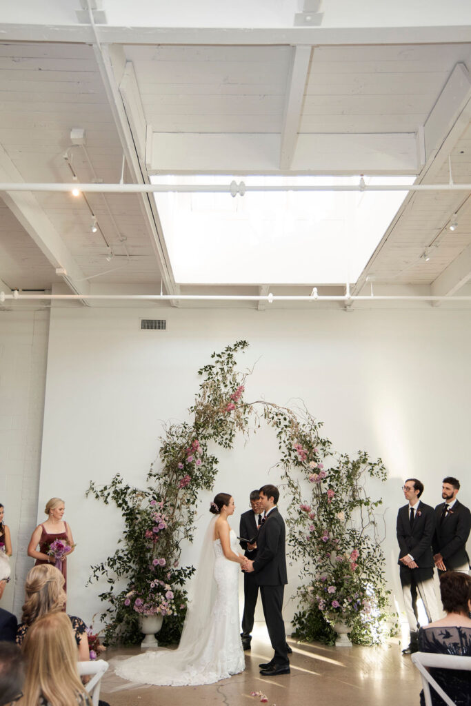 whimsical-wedding-ceremony-floral-arch