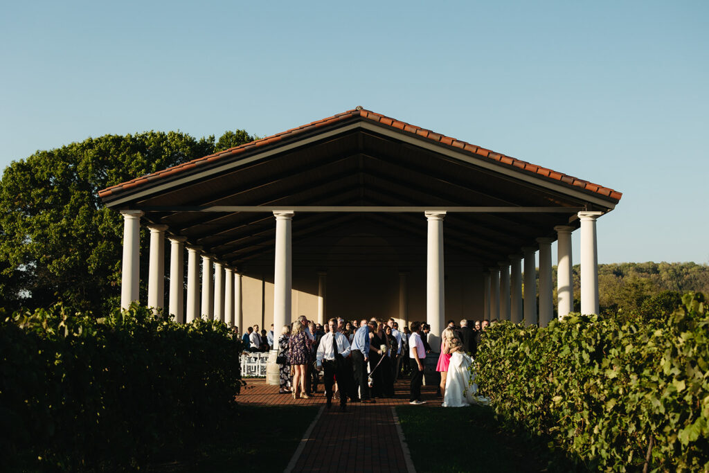 Villa Bellezza Winery wedding ceremony 