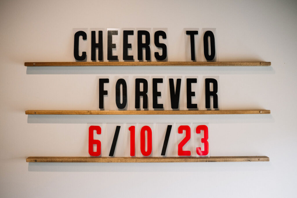 cheers to forever sign in essence event center