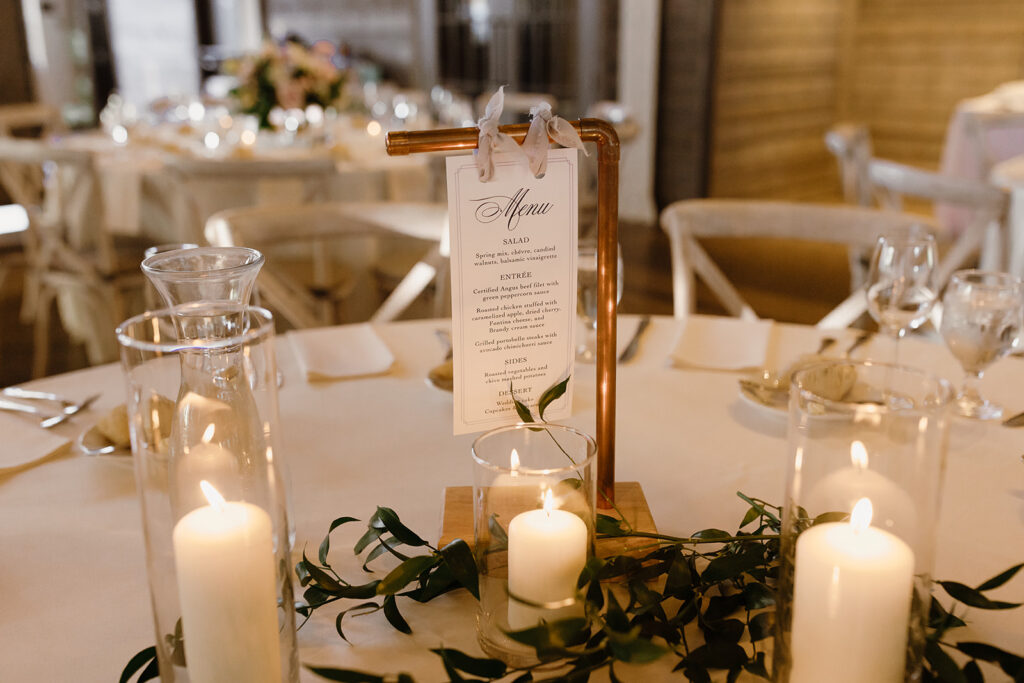 wedding expenses you can skip - personalized menus at place settings