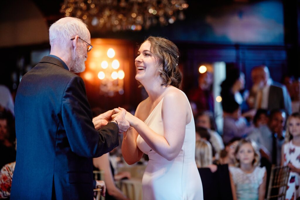 bride and dad first dance at Semple