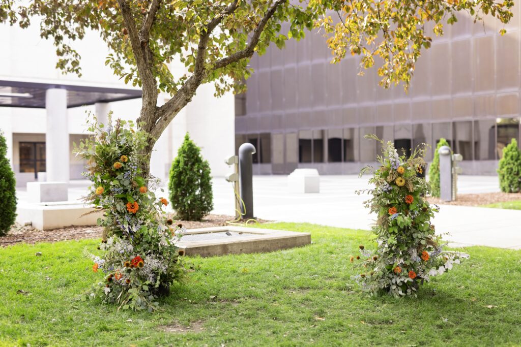 outdoor ceremony at target park at Minneapolis institute of art