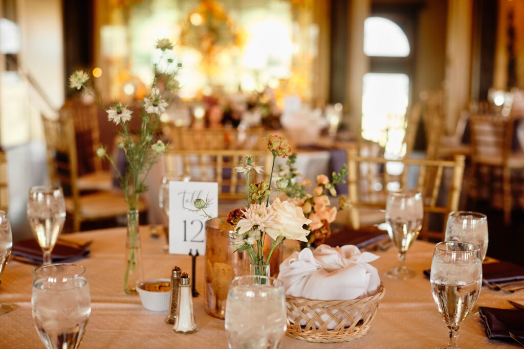 whimsical table decor at Semple Mansion