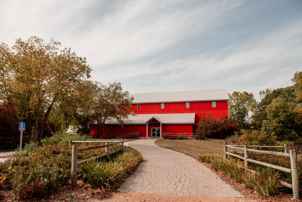 Gale Woods Farm red barn wedding venue