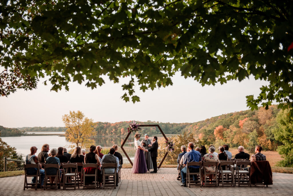 Gale Woods Farm intimate ceremony at Gale Woods Farm wedding 