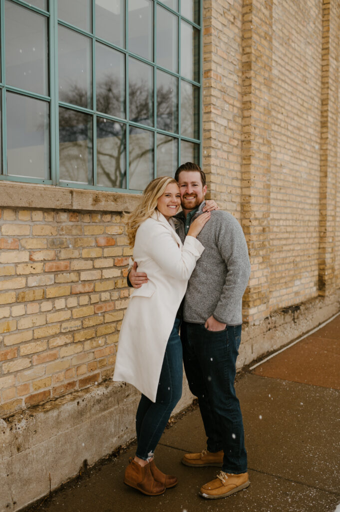 winter engagement photos in Minneapolis