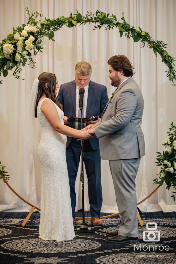 wedding ceremony at Graduate Hotel