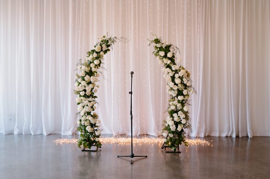 ceremony at winter Urban Daisy wedding